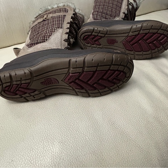 The North Face Shellista Lace Luxe Boot Brown Houndstooth Waterproof Size 8 - Picture 4 of 6